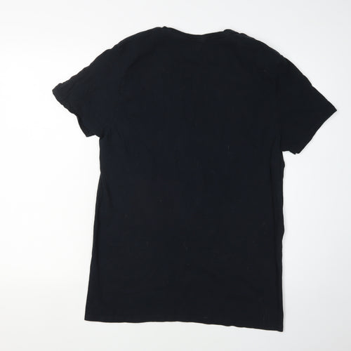 Harry Potter Men's Black L Hogwarts Graphic Tee