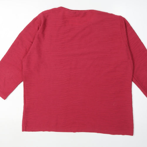 Honor Millburn Women's Red 3/4 Sleeve Top M
