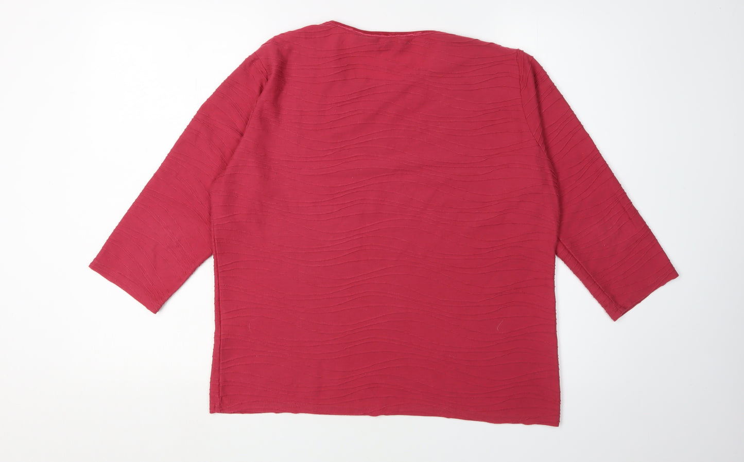 Honor Millburn Women's Red 3/4 Sleeve Top M