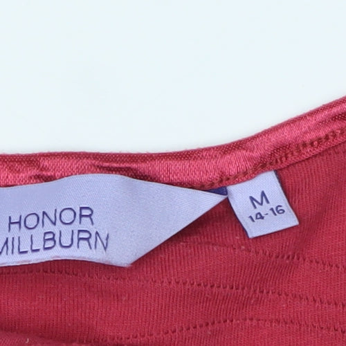 Honor Millburn Women's Red 3/4 Sleeve Top M