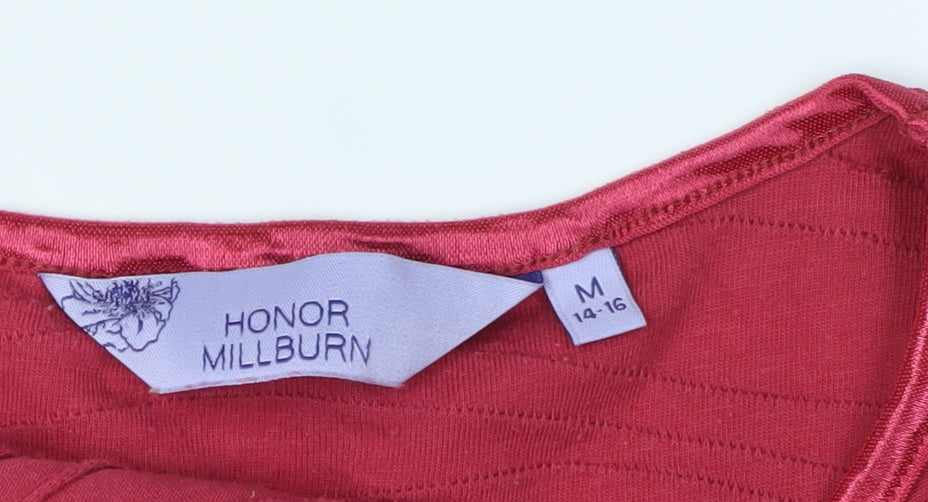 Honor Millburn Women's Red 3/4 Sleeve Top M