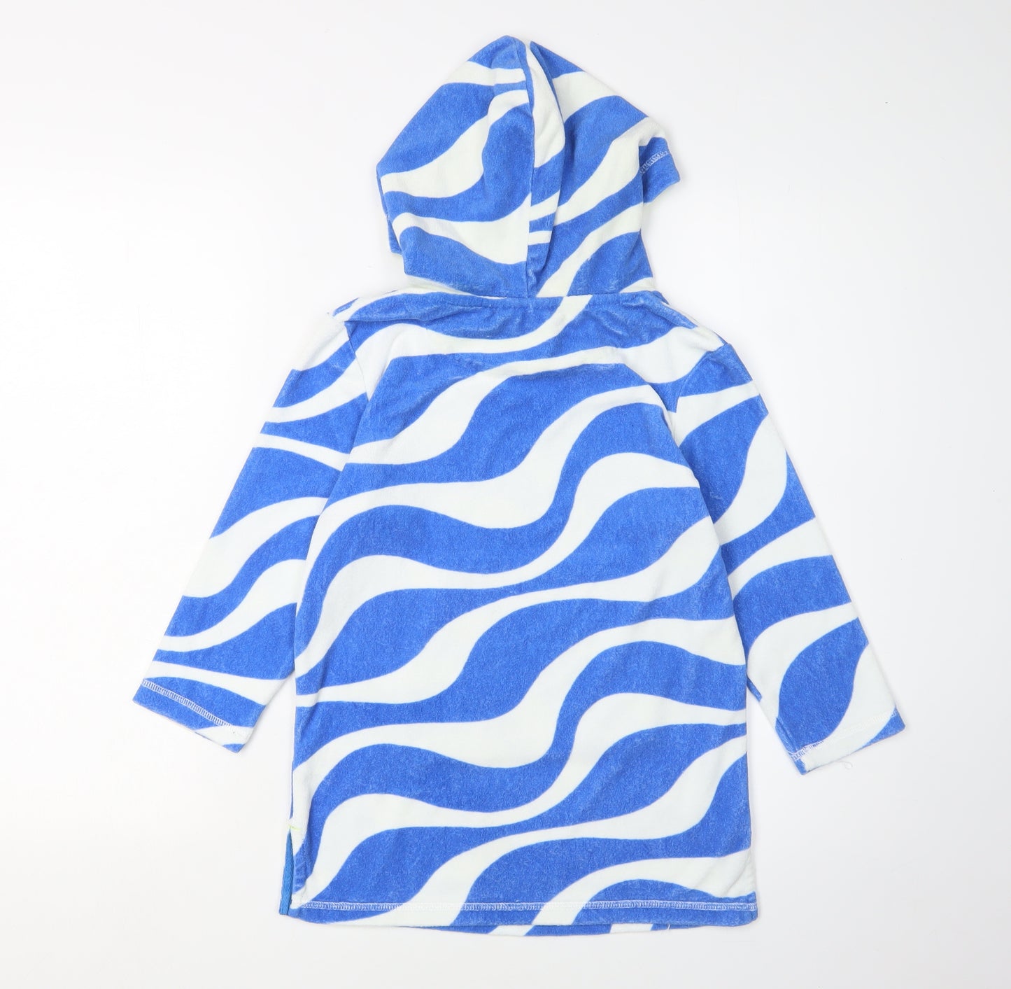 Boden Boys Blue Graphic Pullover Hoodie 5-6 Years