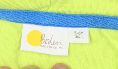 Boden Boys Blue Graphic Pullover Hoodie 5-6 Years
