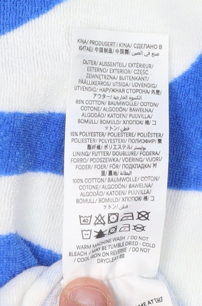 Boden Boys Blue Graphic Pullover Hoodie 5-6 Years