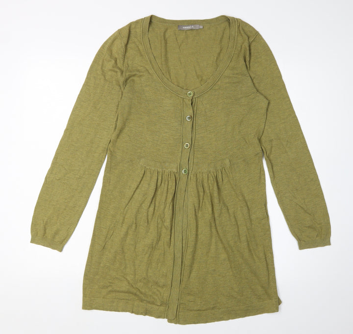 Sandwich Women's Green Cardigan, Small, Lightweight