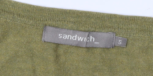 Sandwich Women's Green Cardigan, Small, Lightweight