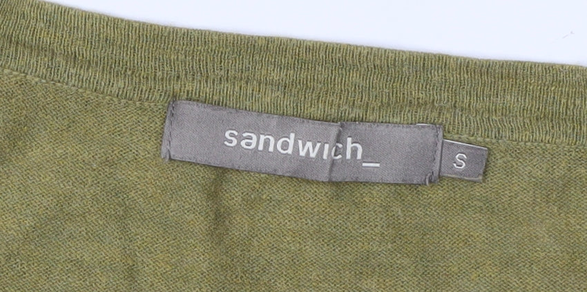 Sandwich Women's Green Cardigan, Small, Lightweight