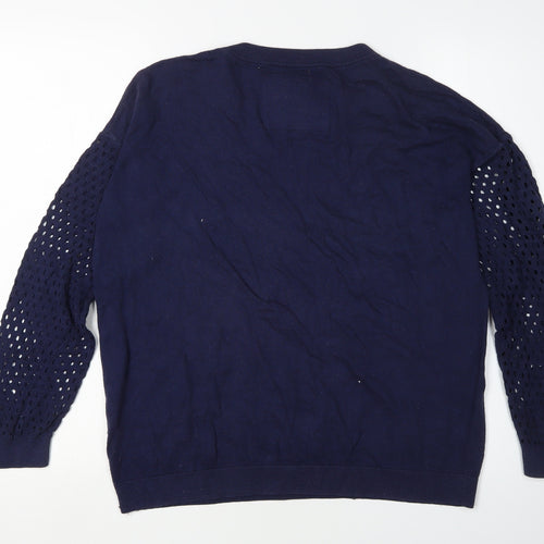 Jack Wills Women's Blue Pullover Jumper Size 14