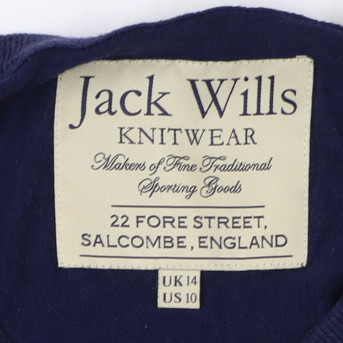 Jack Wills Women's Blue Pullover Jumper Size 14