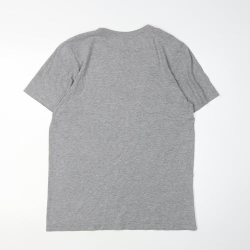 Nike Men's Grey Short Sleeve Graphic T-Shirt M