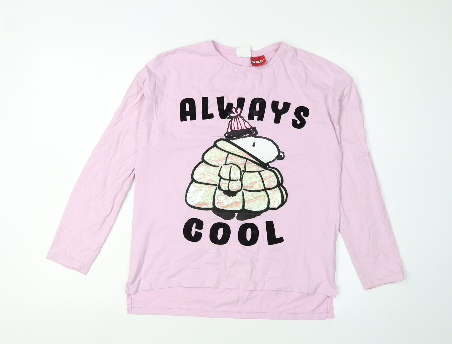 Zara Girls Pink Peanuts Graphic T-Shirt 11-12 Years