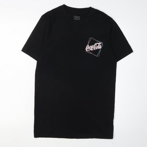 Next Men's Black Coca-Cola Graphic T-Shirt, Size S