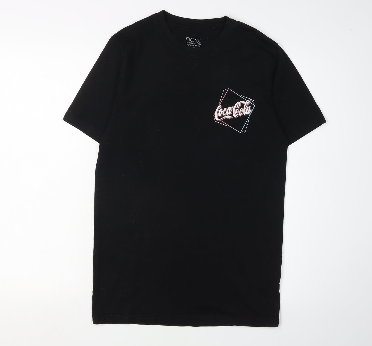 Next Men's Black Coca-Cola Graphic T-Shirt, Size S