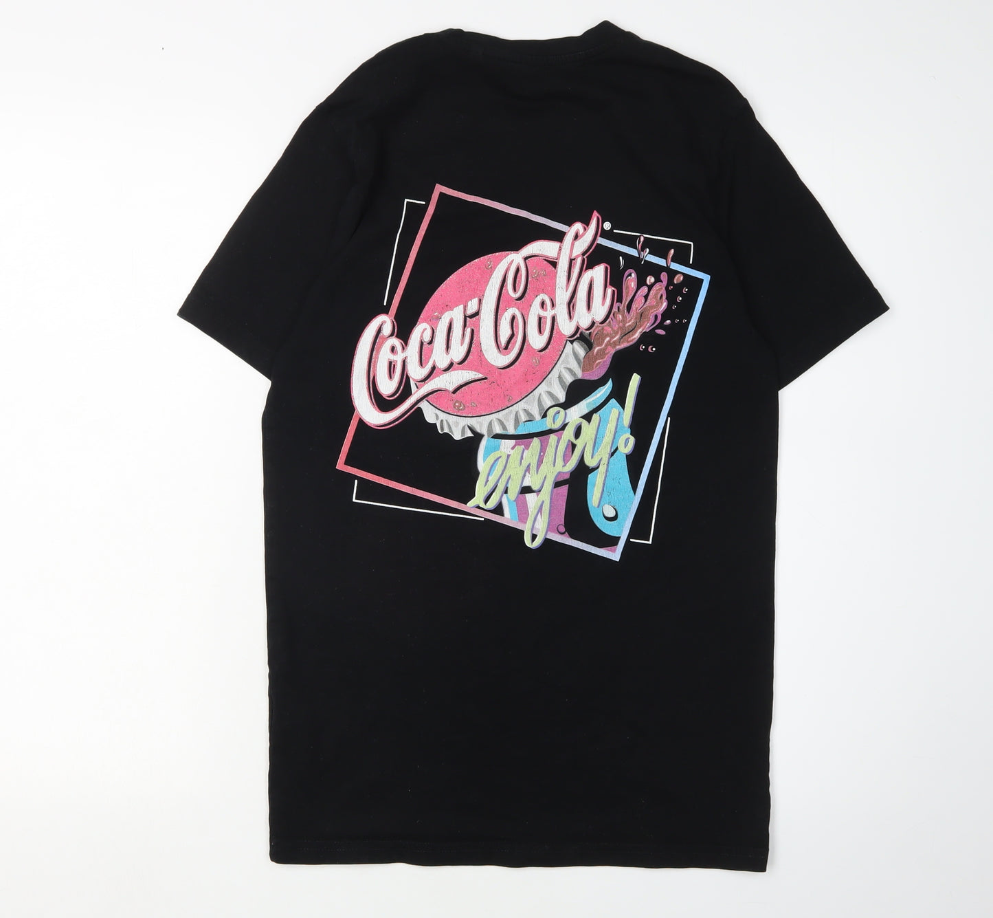 Next Men's Black Coca-Cola Graphic T-Shirt, Size S