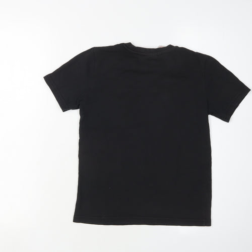 Adidas Boys Black Logo T-Shirt 9-10 Years Regular Fit