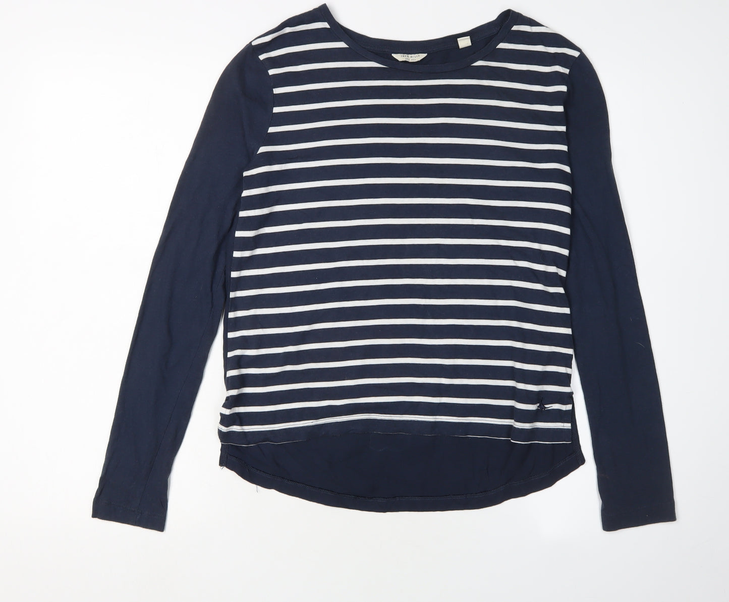 Jack Wills Women's Blue Striped Long Sleeve T-Shirt