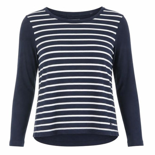 Jack Wills Women's Blue Striped Long Sleeve T-Shirt