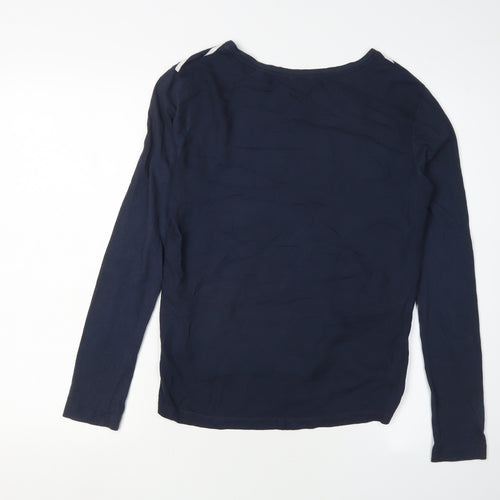 Jack Wills Women's Blue Striped Long Sleeve T-Shirt