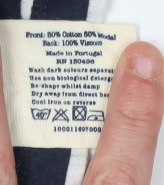 Jack Wills Women's Blue Striped Long Sleeve T-Shirt