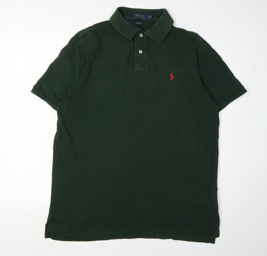 Polo Ralph Lauren Men's Green Classic Fit Polo L