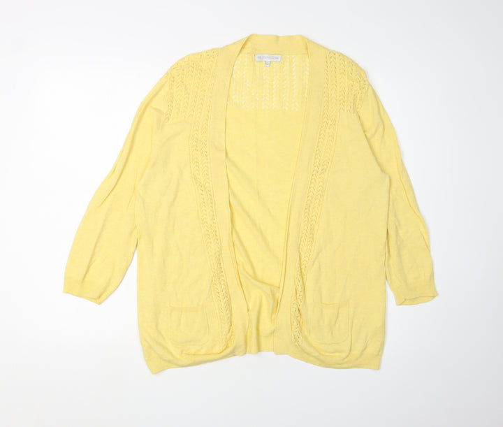 RJR John Rocha Yellow Women's Cardigan Size 12