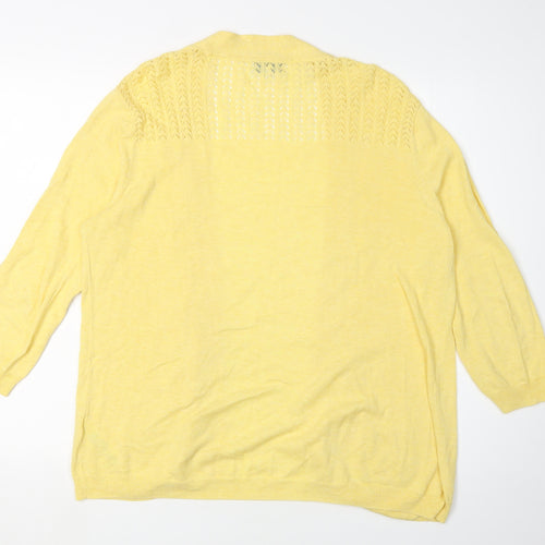 RJR John Rocha Yellow Women's Cardigan Size 12