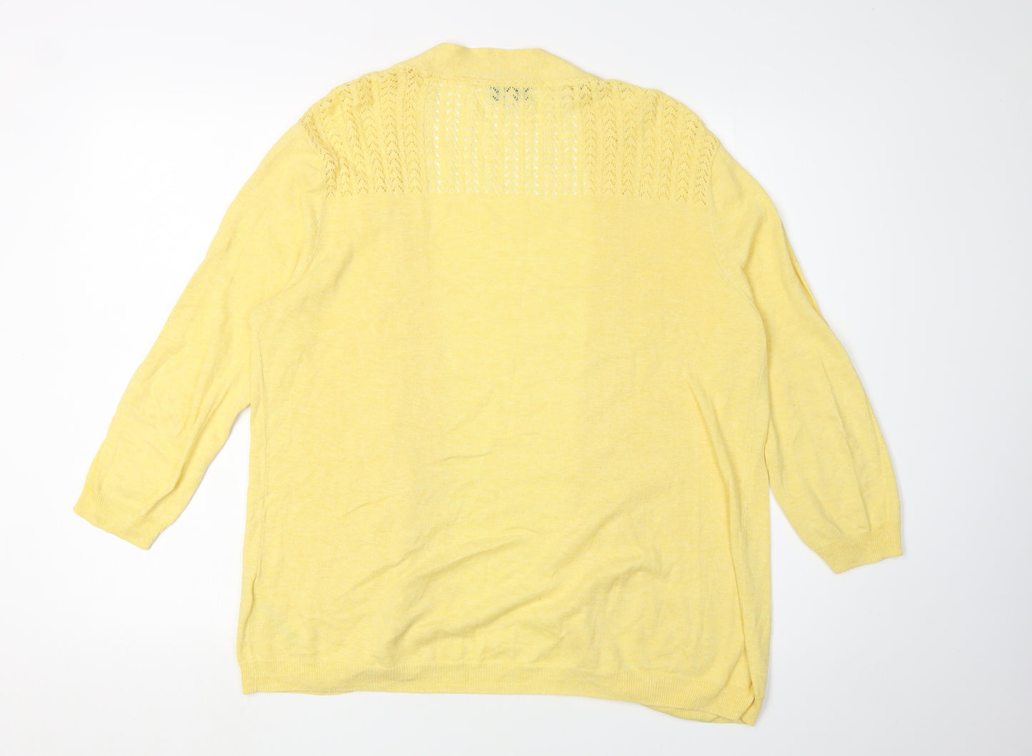 RJR John Rocha Yellow Women's Cardigan Size 12