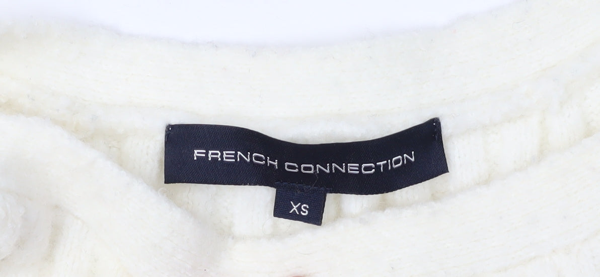 French Connection Women's Ivory XS Jumper