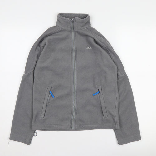 Trespass Boys Grey Fleece Long Sleeve Jacket 11-12 Years