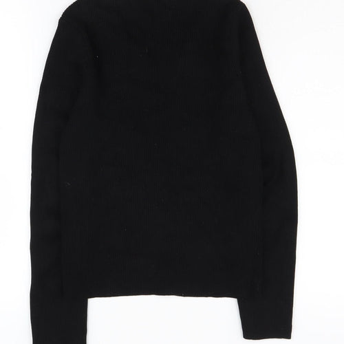 Zara Women's Black Cardigan L Long Sleeve Knit