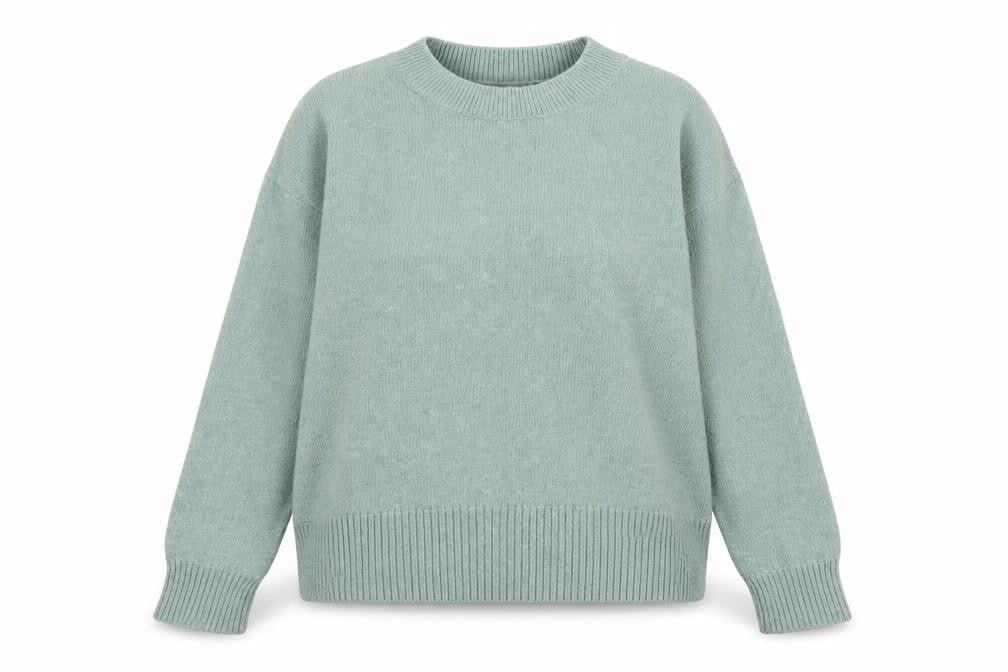 Front view of H&M Women's Green Knit jumper, size S