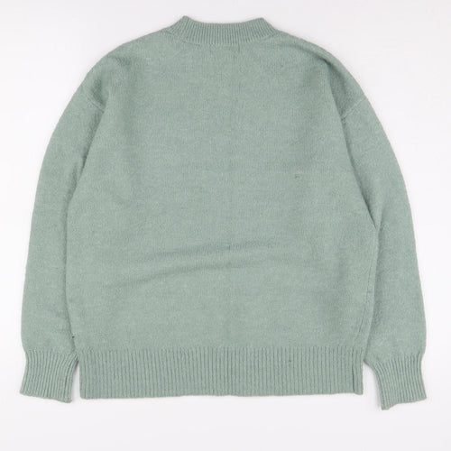 H&M Women's Green Knit Pullover Jumper, Size S