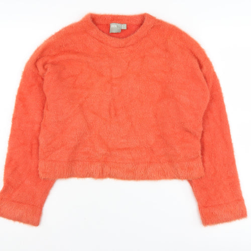 ASOS Women’s Orange Crew Neck Jumper Size 6