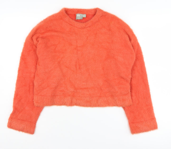ASOS Women’s Orange Crew Neck Jumper Size 6