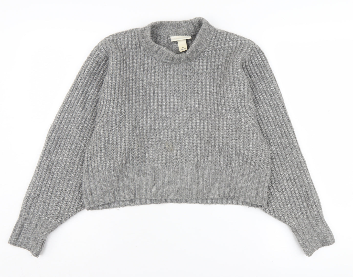 Monki Women's Grey Pullover Jumper XS