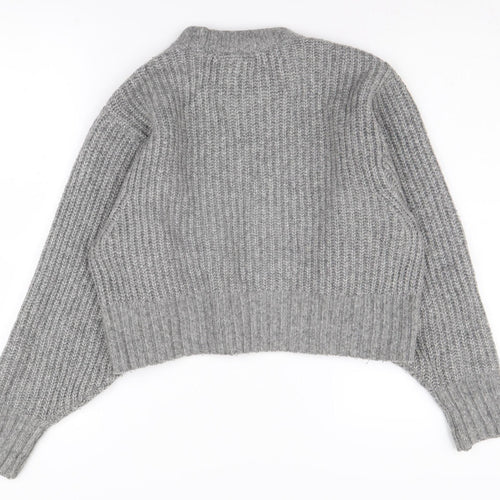Monki Women's Grey Pullover Jumper XS