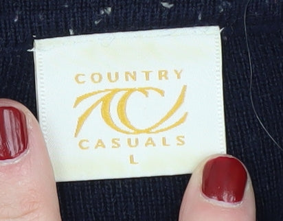 Country Casuals Women's Black Cardigan L