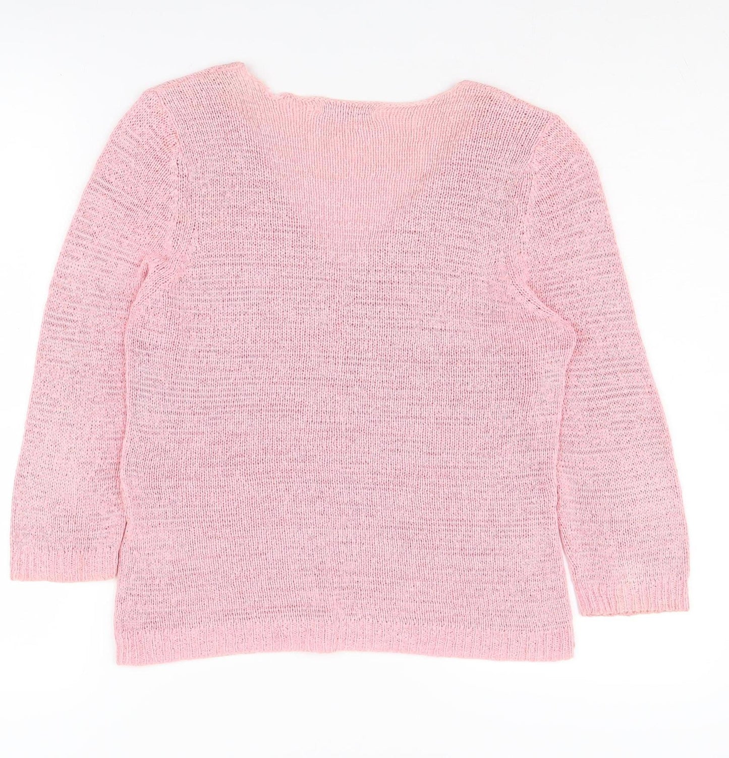 Marks and Spencer Women's Pink Cardigan V-Neck Size 10