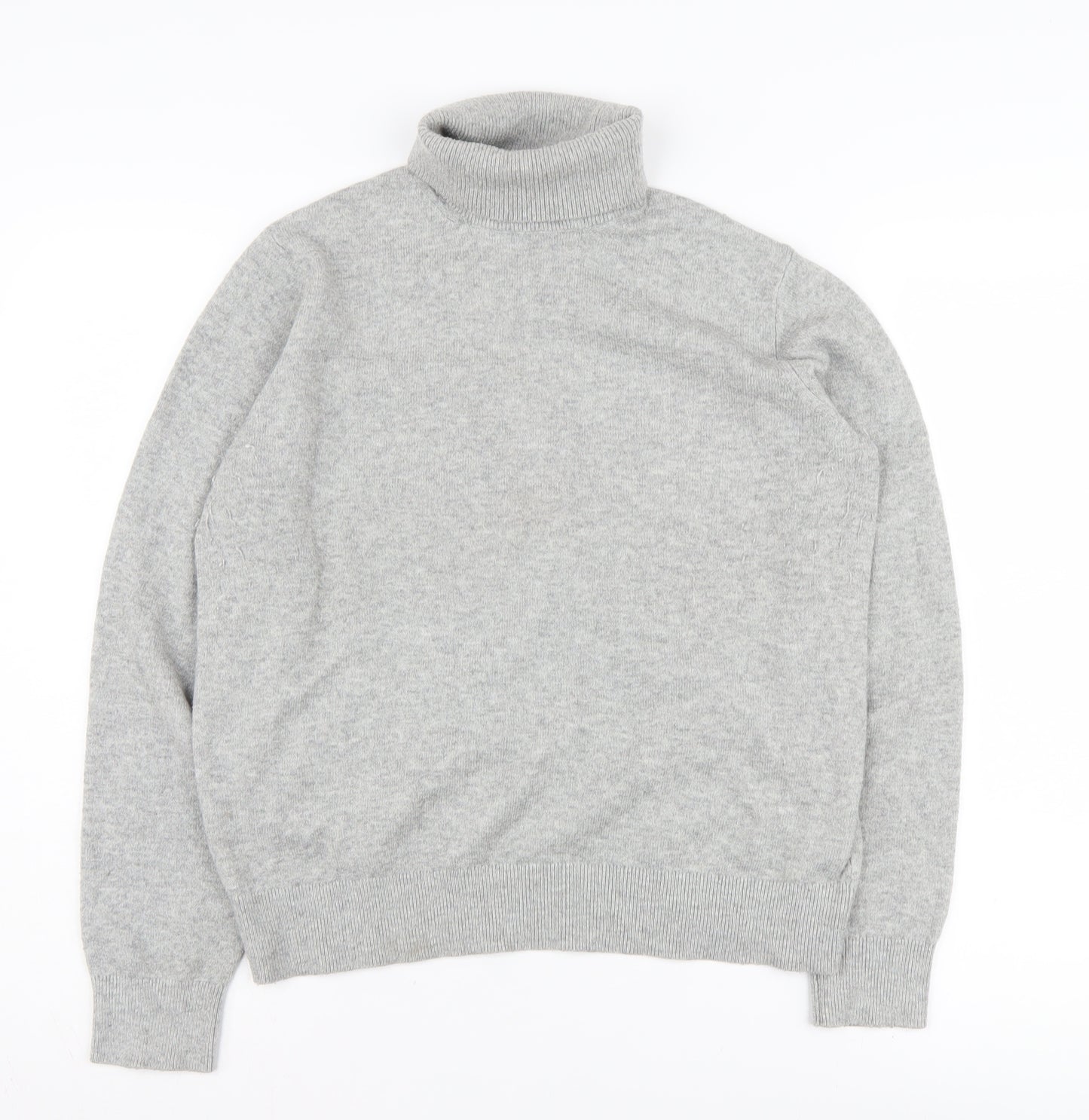 Marks and Spencer Women's Grey Roll Neck Jumper S