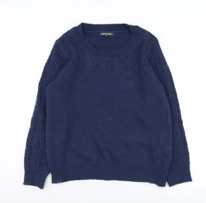 Bonmarché Women's Blue Pullover Jumper Size 10