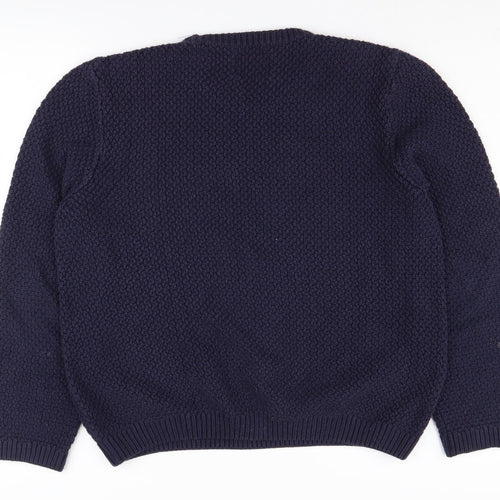 Topman Men’s Blue Chunky Knit Pullover Jumper M