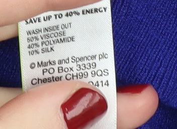 Marks and Spencer Women's Blue Cardigan Size 12