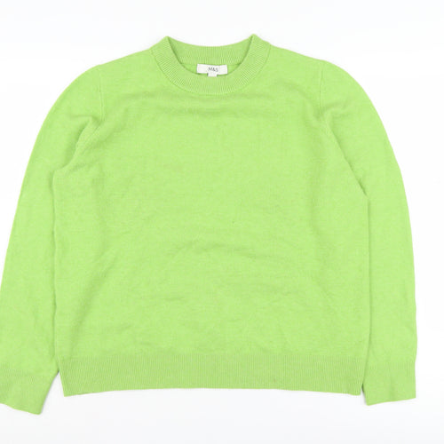 Marks and Spencer Women's Green Pullover Jumper M