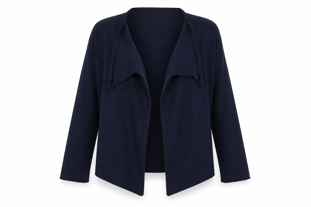 Front view of H&M Women's Blue Cardigan XS Long Sleeve