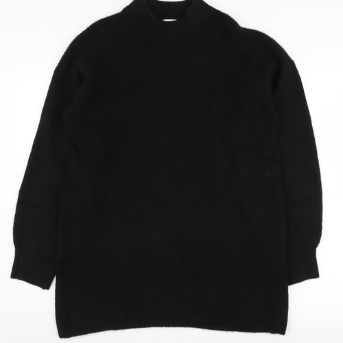 H&M Women's Black Mock Neck Pullover Jumper