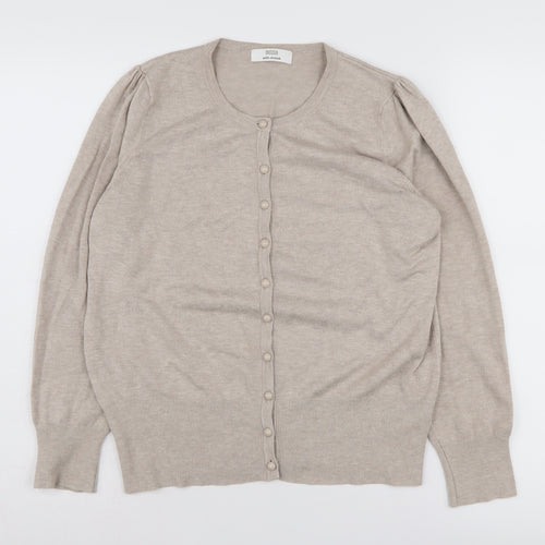 Marks and Spencer Women's Beige Cardigan Size 16