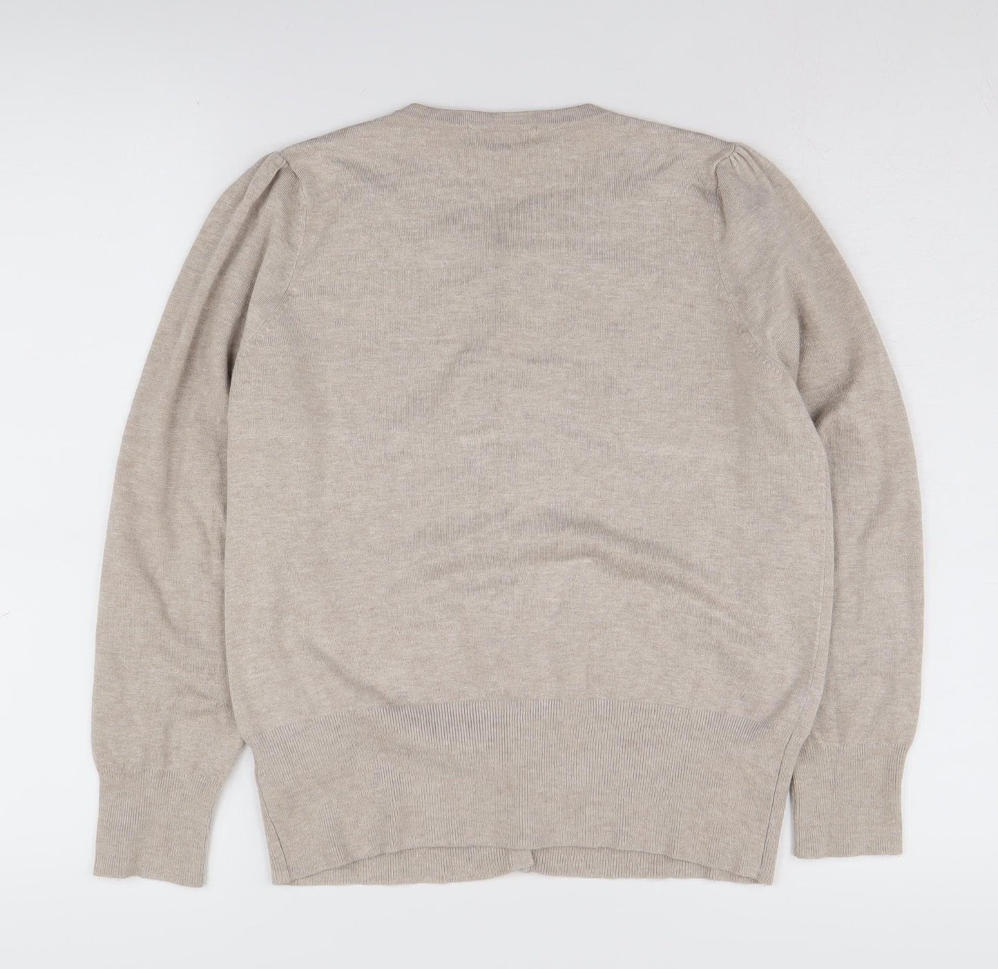 Marks and Spencer Women's Beige Cardigan Size 16