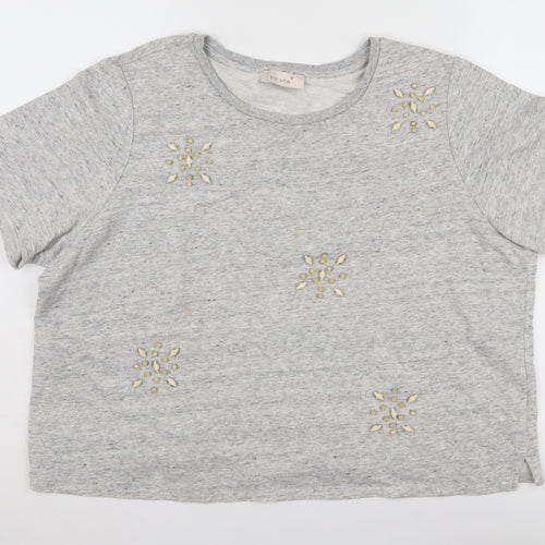 Marks and Spencer Women's Grey T-Shirt Size 18