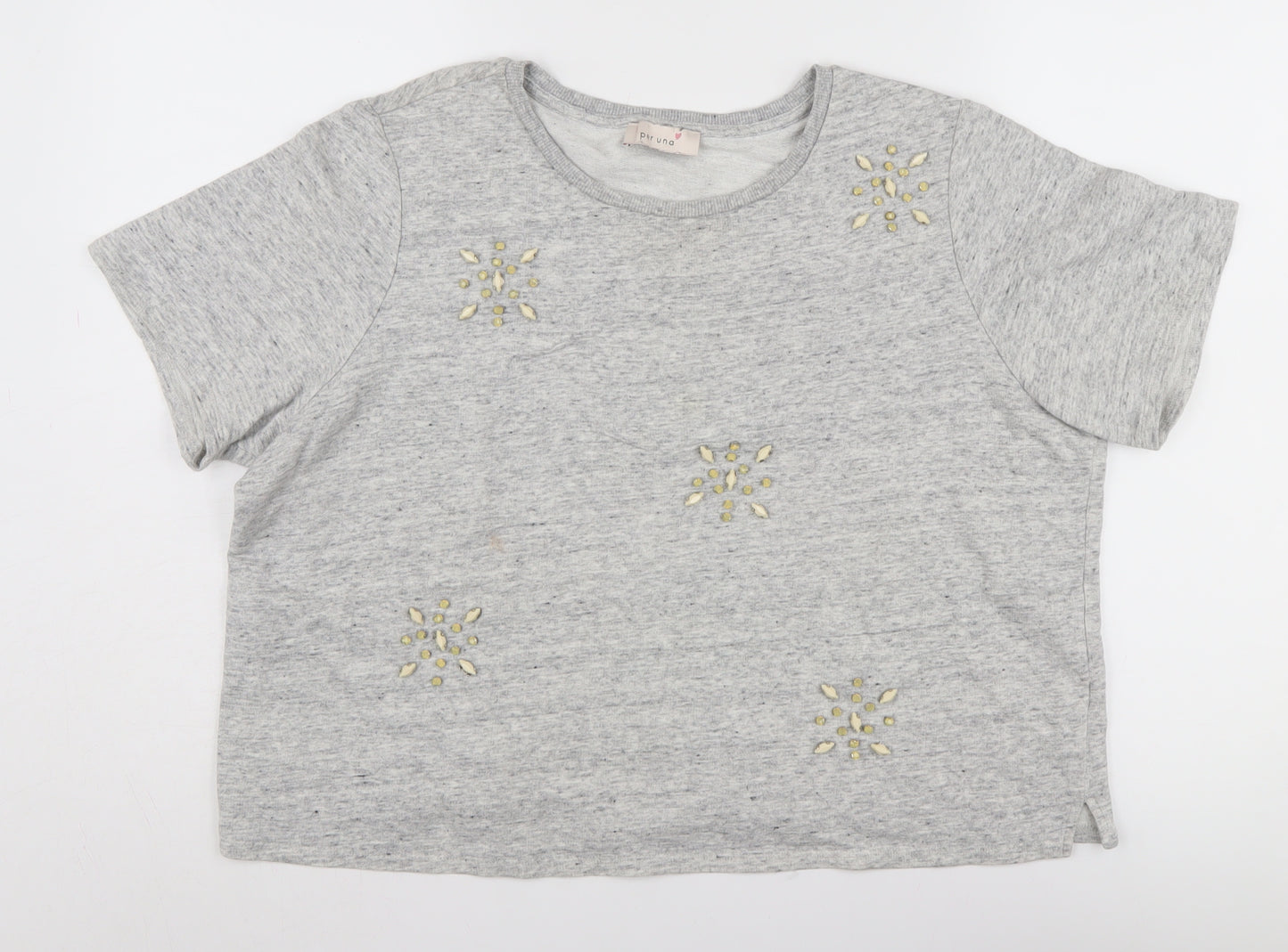 Marks and Spencer Women's Grey T-Shirt Size 18