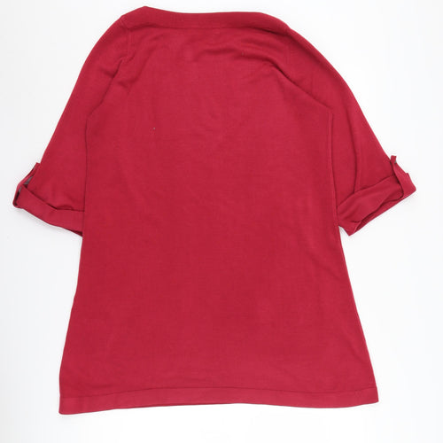 Marks and Spencer Women's Red Tunic Jumper UK 16